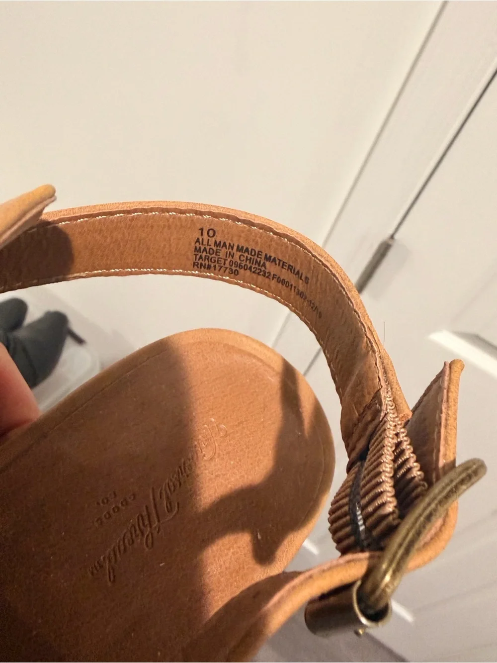 Universal Thread Tan Laser-Cut Open-Toe Block Heel Sandals